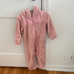 Deux par Deux Pink Textured Kids Footie